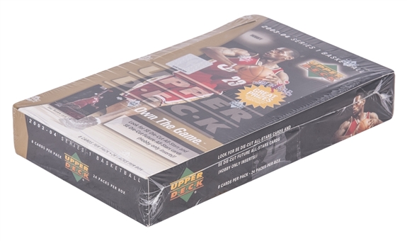 2003-04 Upper Deck Basketball Sealed Hobby Box (24 Packs) - Possible LeBron James Rookie Card!